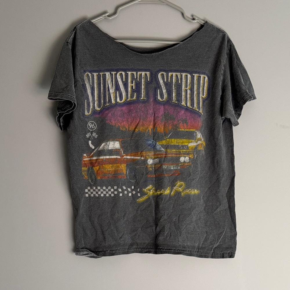 PacSun Black Sunset Strip Graphic Tee